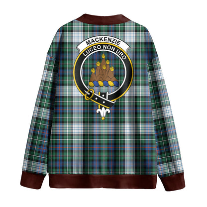 MacKenzie Dress Ancient Tartan Crest Knitted Fleece Cardigan