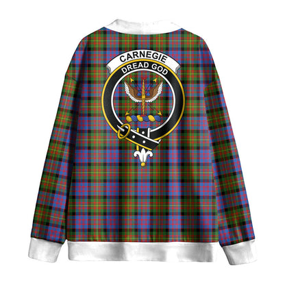 Carnegie Ancient Tartan Crest Knitted Fleece Cardigan