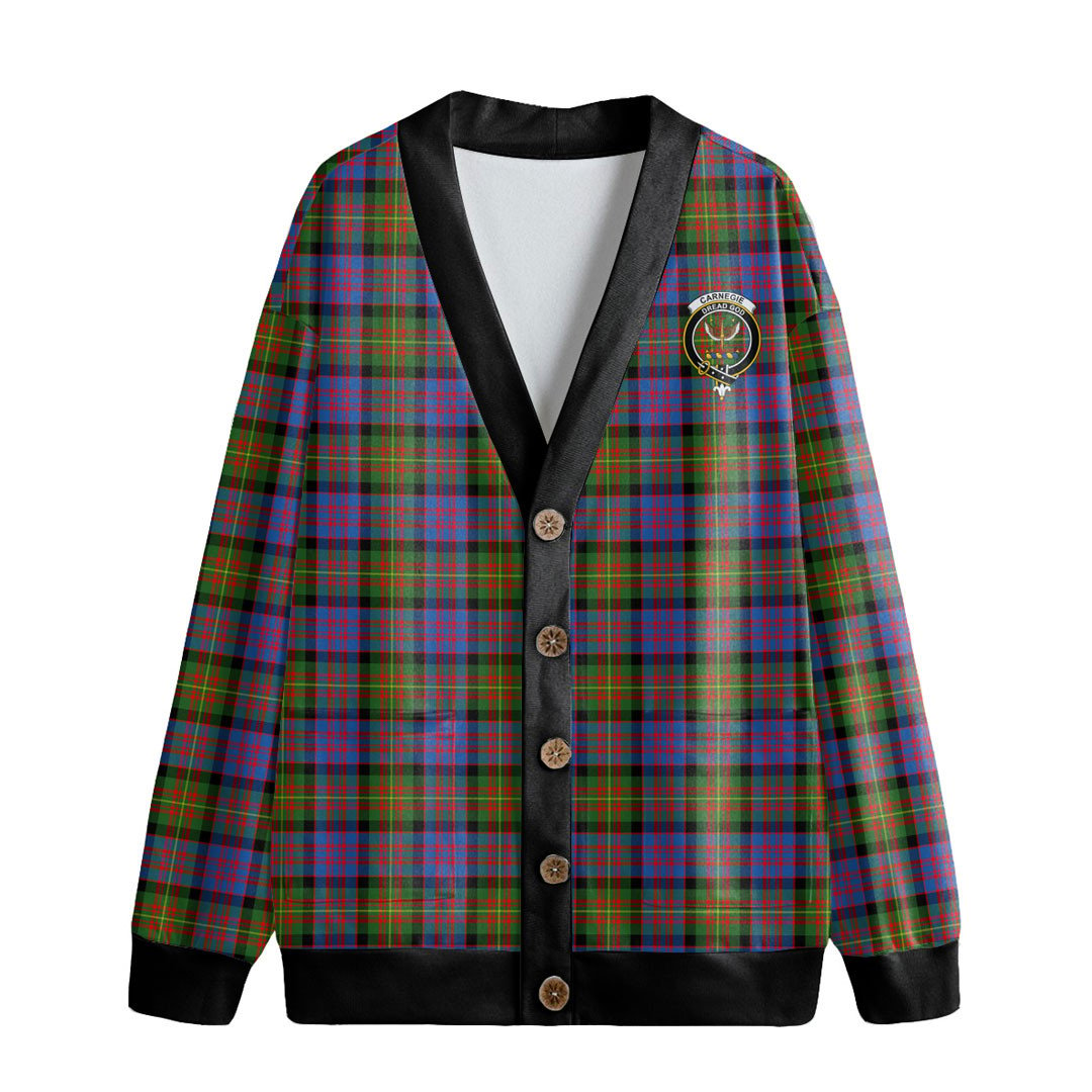 Carnegie Ancient Tartan Crest Knitted Fleece Cardigan