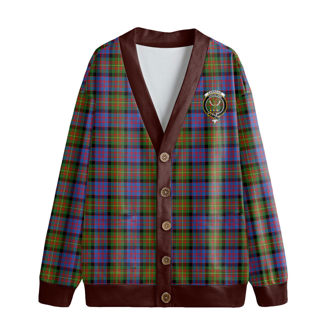 Carnegie Ancient Tartan Crest Knitted Fleece Cardigan