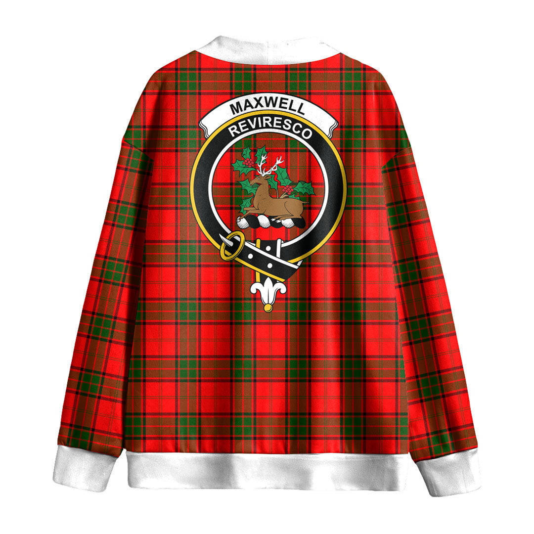 Maxwell Modern Tartan Crest Knitted Fleece Cardigan