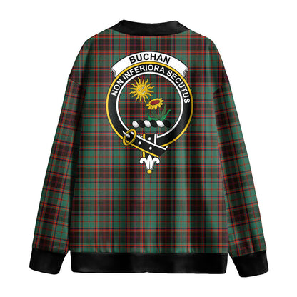 Buchan Ancient Tartan Crest Knitted Fleece Cardigan