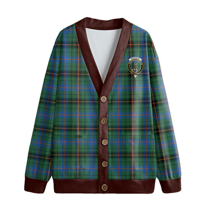 Davidson Ancient Tartan Crest Knitted Fleece Cardigan