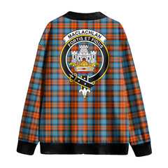 MacLachlan Ancient Tartan Crest Knitted Fleece Cardigan