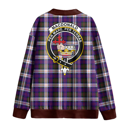 MacDonald Dress Modern Tartan Crest Knitted Fleece Cardigan