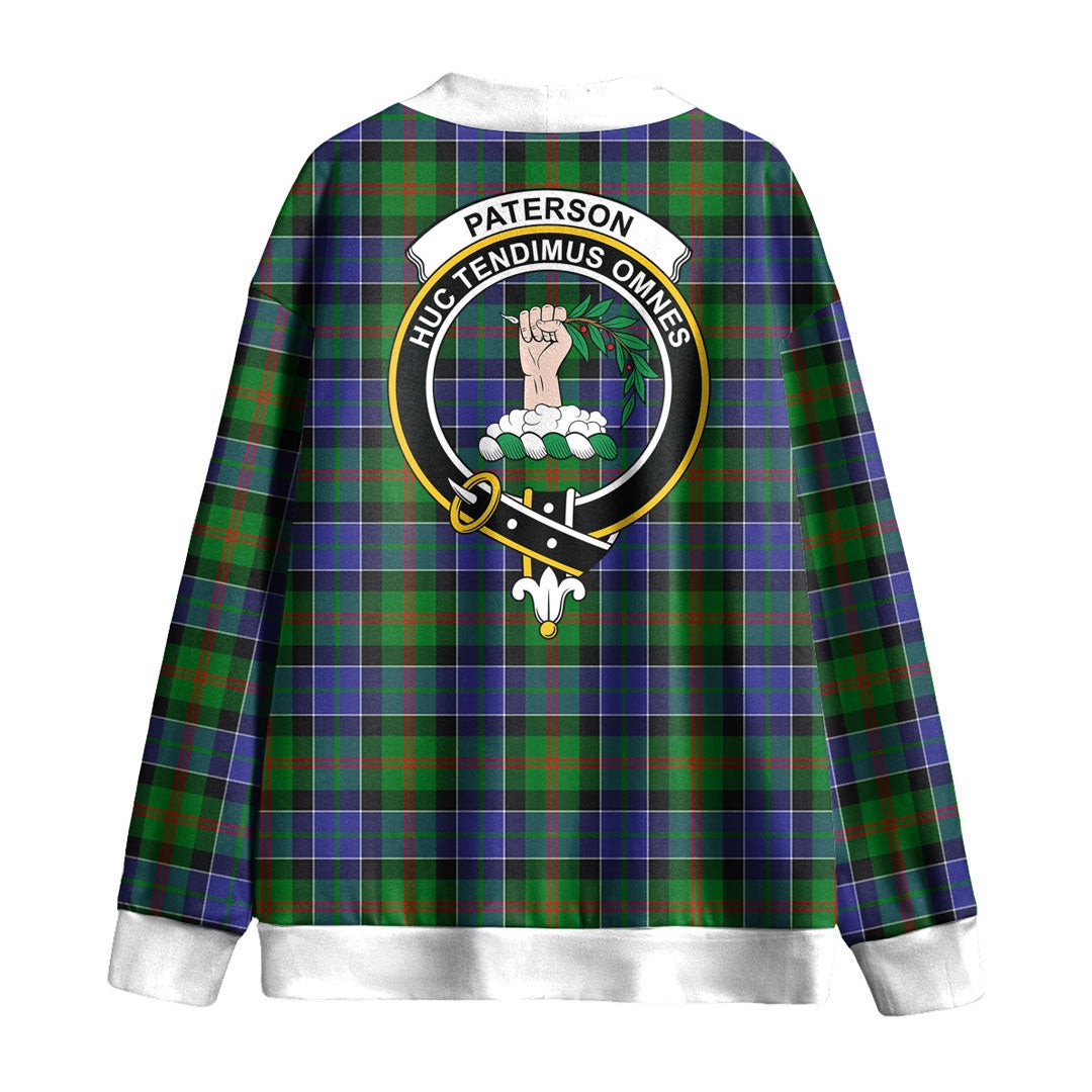 Paterson Tartan Crest Knitted Fleece Cardigan