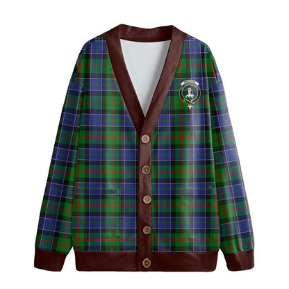 Paterson Tartan Crest Knitted Fleece Cardigan