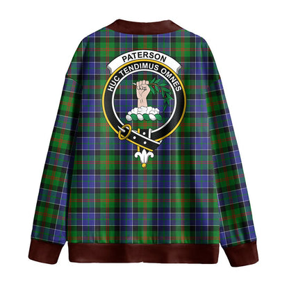 Paterson Tartan Crest Knitted Fleece Cardigan