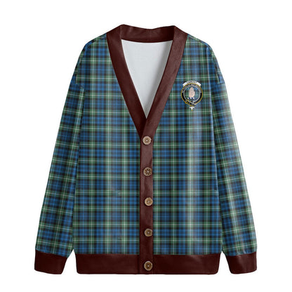 Lamont Ancient Tartan Crest Knitted Fleece Cardigan