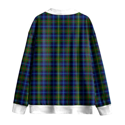 Smith Modern Tartan Plaid Knitted Fleece Cardigan