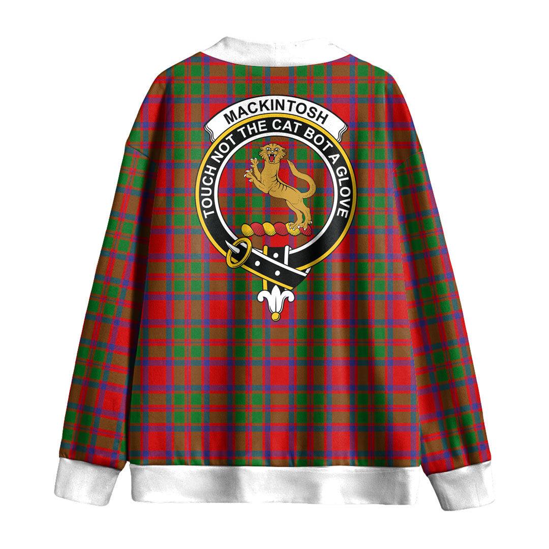 MacKintosh Modern Tartan Crest Knitted Fleece Cardigan