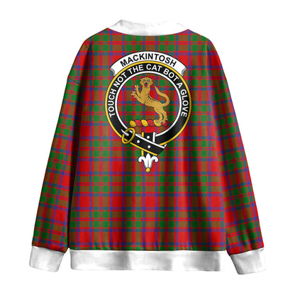 MacKintosh Modern Tartan Crest Knitted Fleece Cardigan