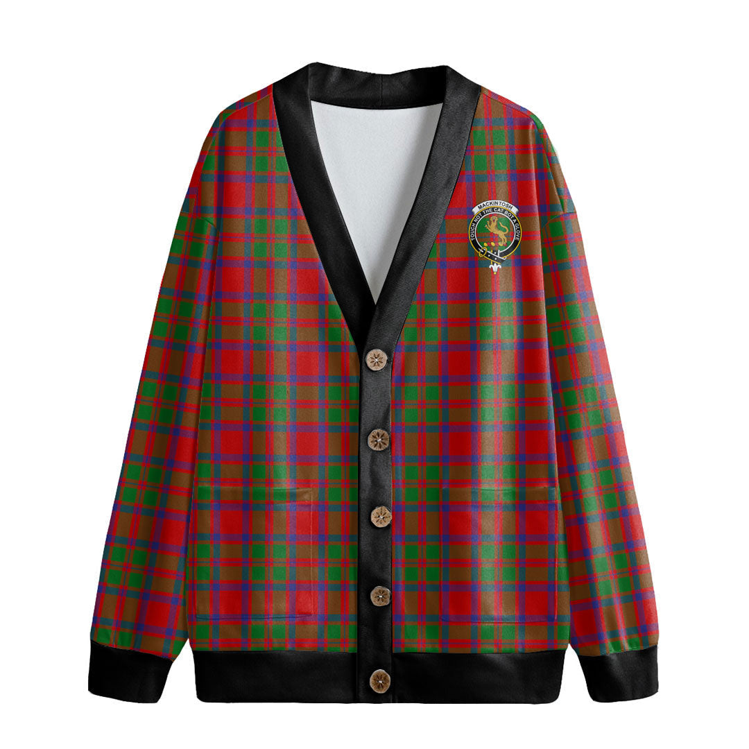 MacKintosh Modern Tartan Crest Knitted Fleece Cardigan