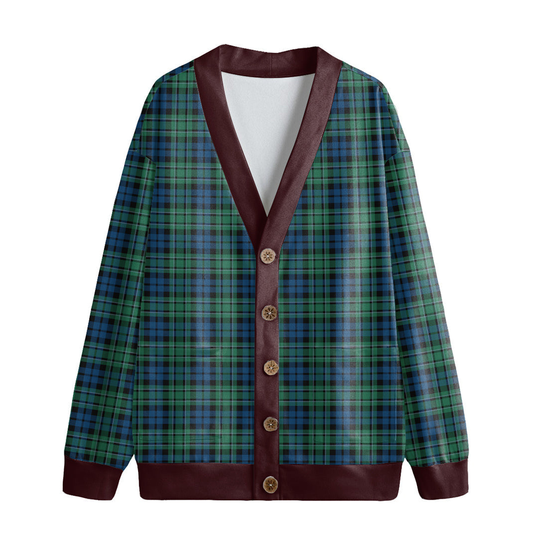 MacCallum Ancient Tartan Plaid Knitted Fleece Cardigan