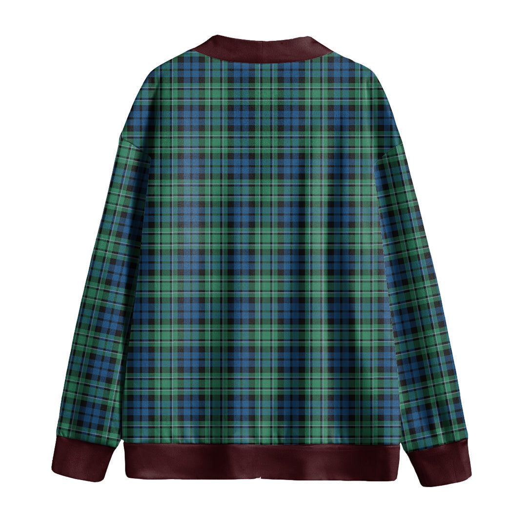 MacCallum Ancient Tartan Plaid Knitted Fleece Cardigan