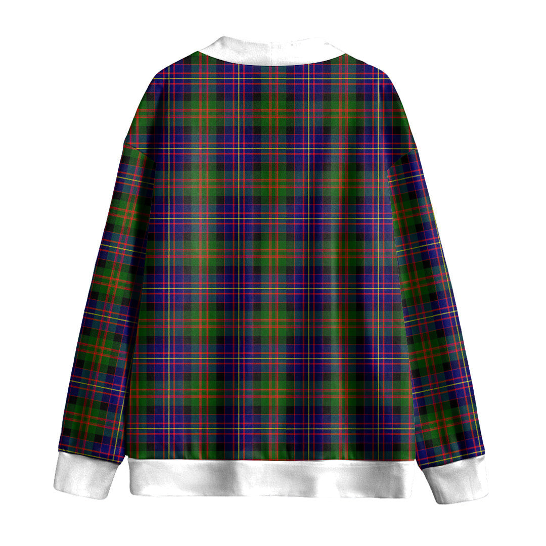 Cameron of Erracht Modern Tartan Plaid Knitted Fleece Cardigan