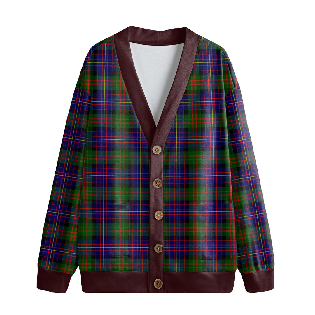 Cameron of Erracht Modern Tartan Plaid Knitted Fleece Cardigan