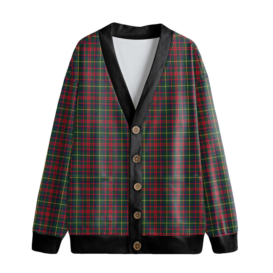 MacKintosh Hunting Modern Tartan Plaid Knitted Fleece Cardigan