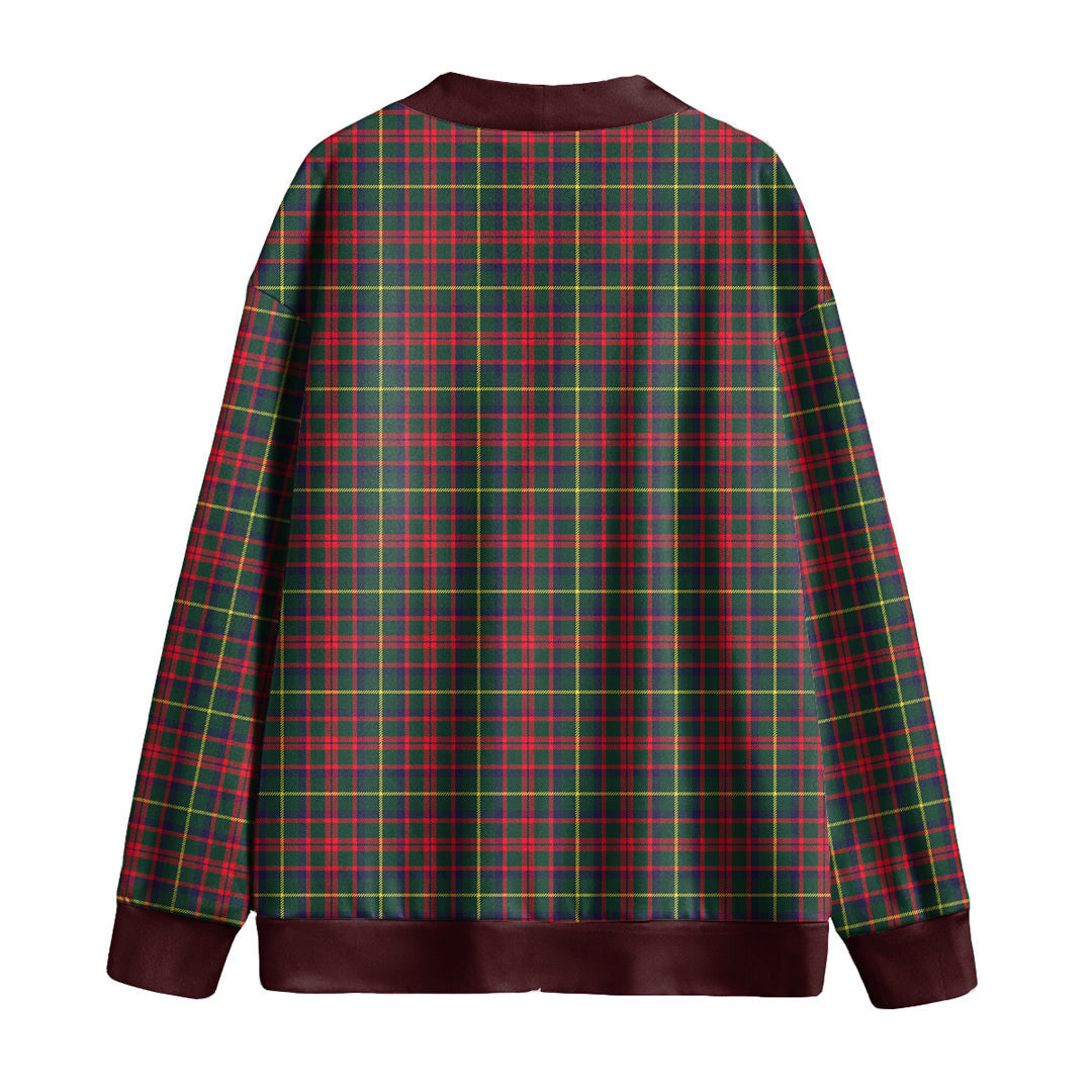 MacKintosh Hunting Modern Tartan Plaid Knitted Fleece Cardigan