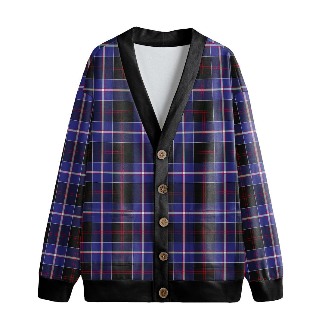 Dunlop Modern Tartan Plaid Knitted Fleece Cardigan