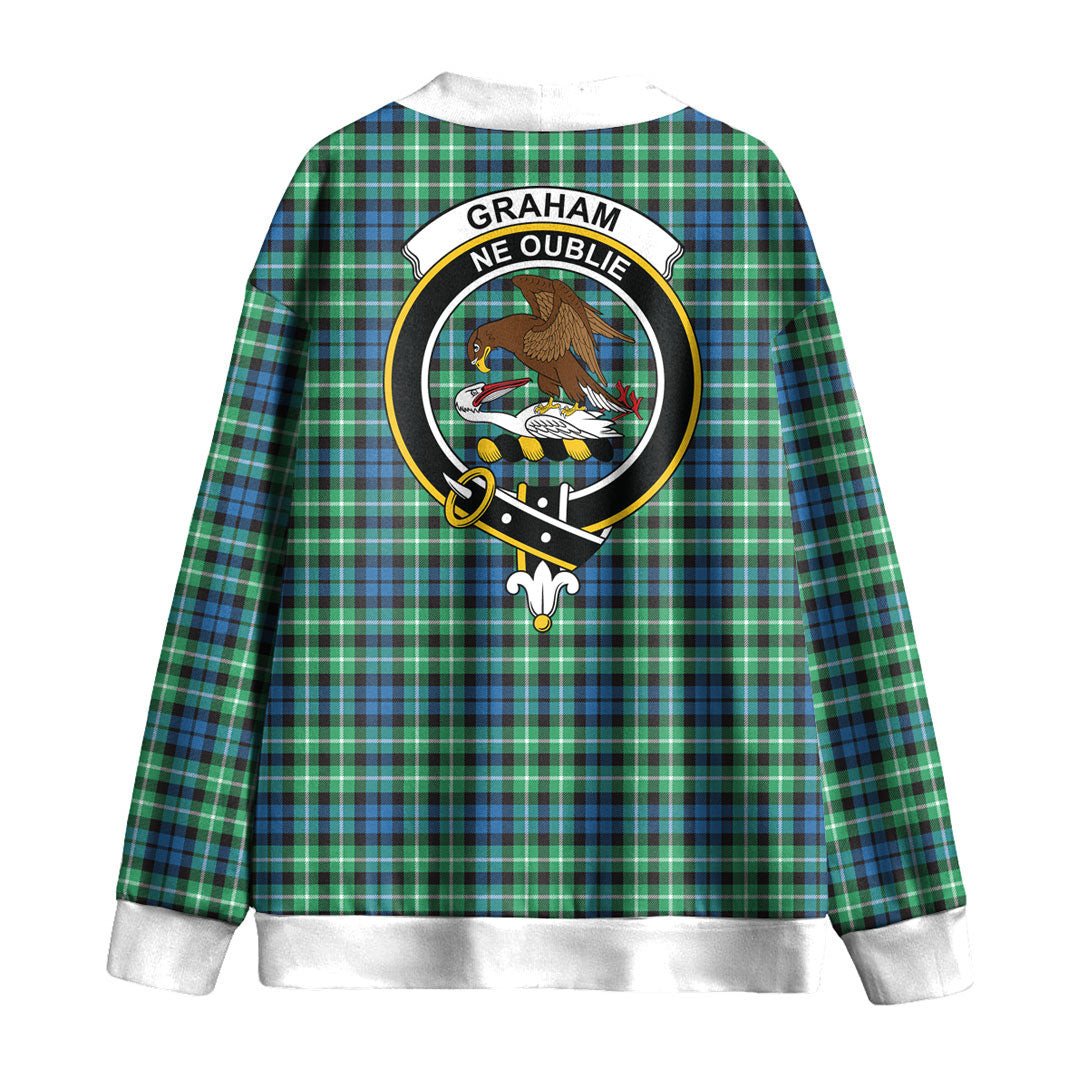 Graham of Montrose Ancient Tartan Crest Knitted Fleece Cardigan