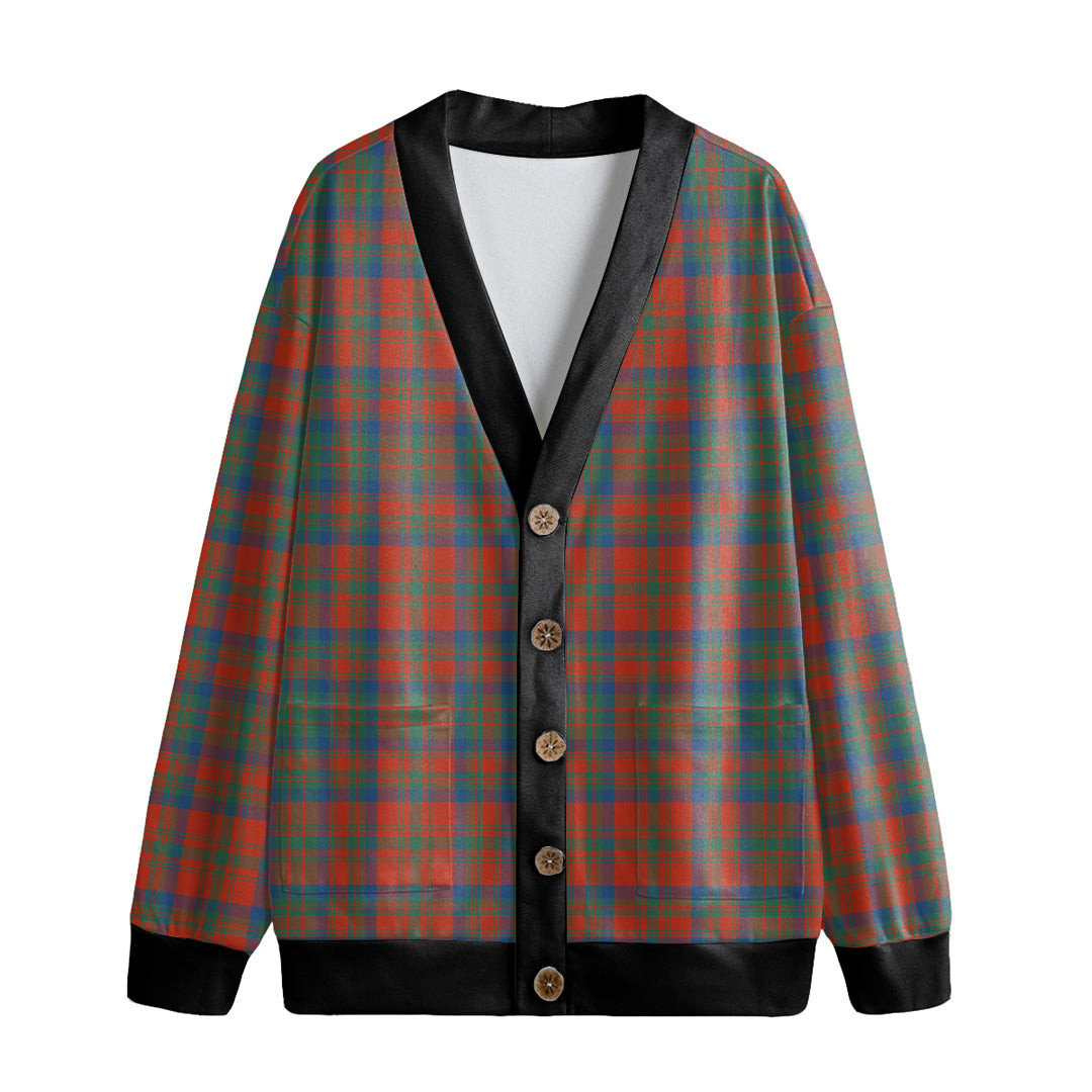 Matheson Ancient Tartan Plaid Knitted Fleece Cardigan