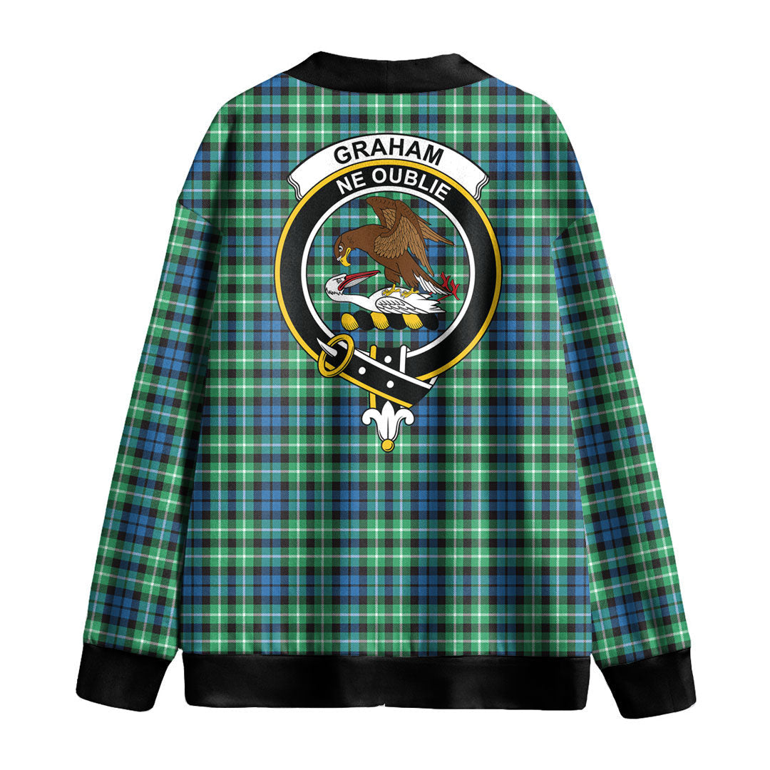 Graham of Montrose Ancient Tartan Crest Knitted Fleece Cardigan