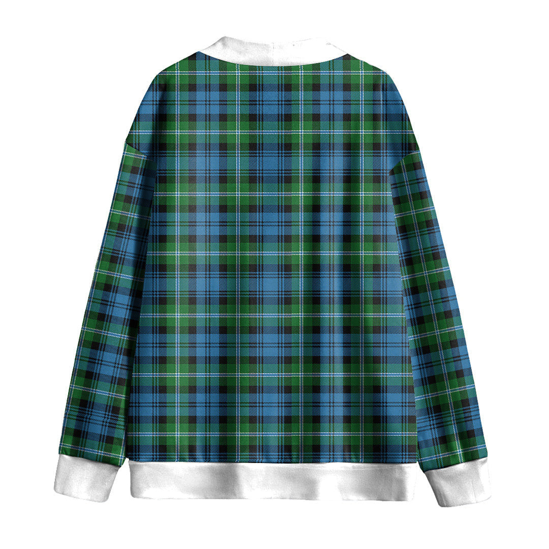 Lyon Tartan Plaid Tartan Plaid Knitted Fleece Cardigan