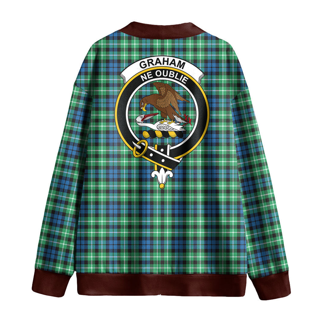 Graham of Montrose Ancient Tartan Crest Knitted Fleece Cardigan