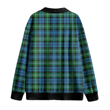 Lyon Tartan Plaid Tartan Plaid Knitted Fleece Cardigan