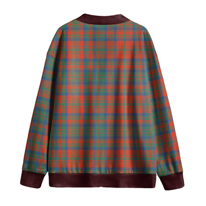 Matheson Ancient Tartan Plaid Knitted Fleece Cardigan