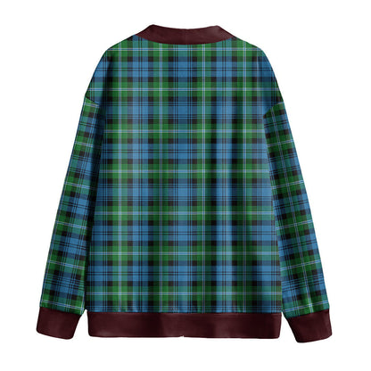 Lyon Tartan Plaid Tartan Plaid Knitted Fleece Cardigan