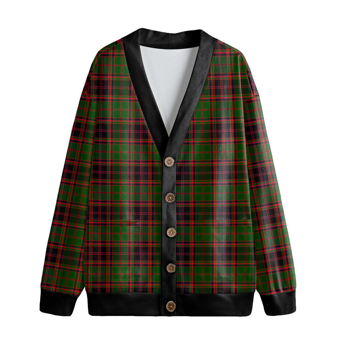 Buchan Modern Tartan Plaid Knitted Fleece Cardigan