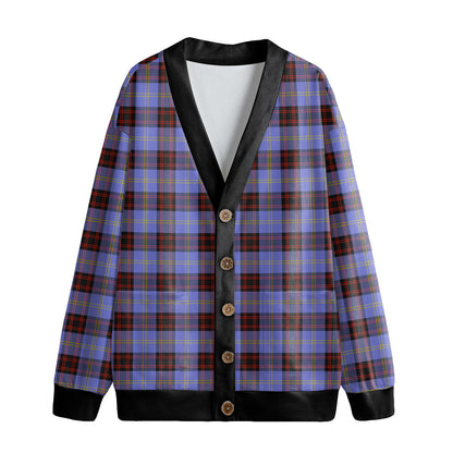 Rutherford Tartan Plaid Knitted Fleece Cardigan