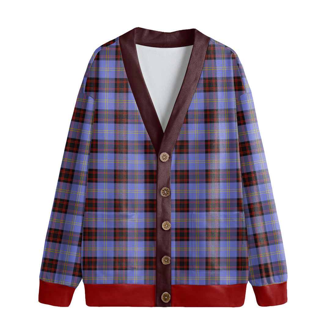 Rutherford Tartan Plaid Knitted Fleece Cardigan