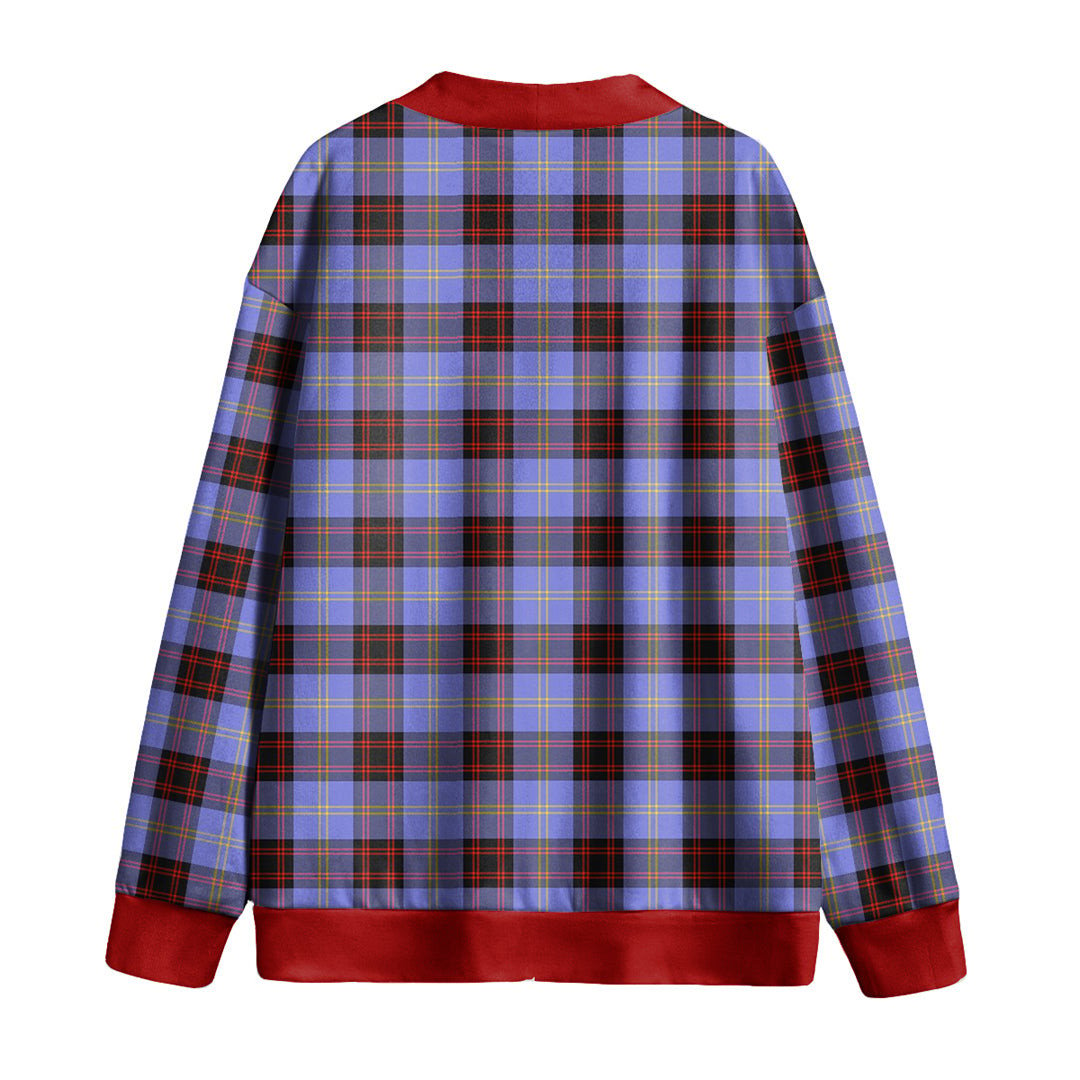 Rutherford Tartan Plaid Knitted Fleece Cardigan