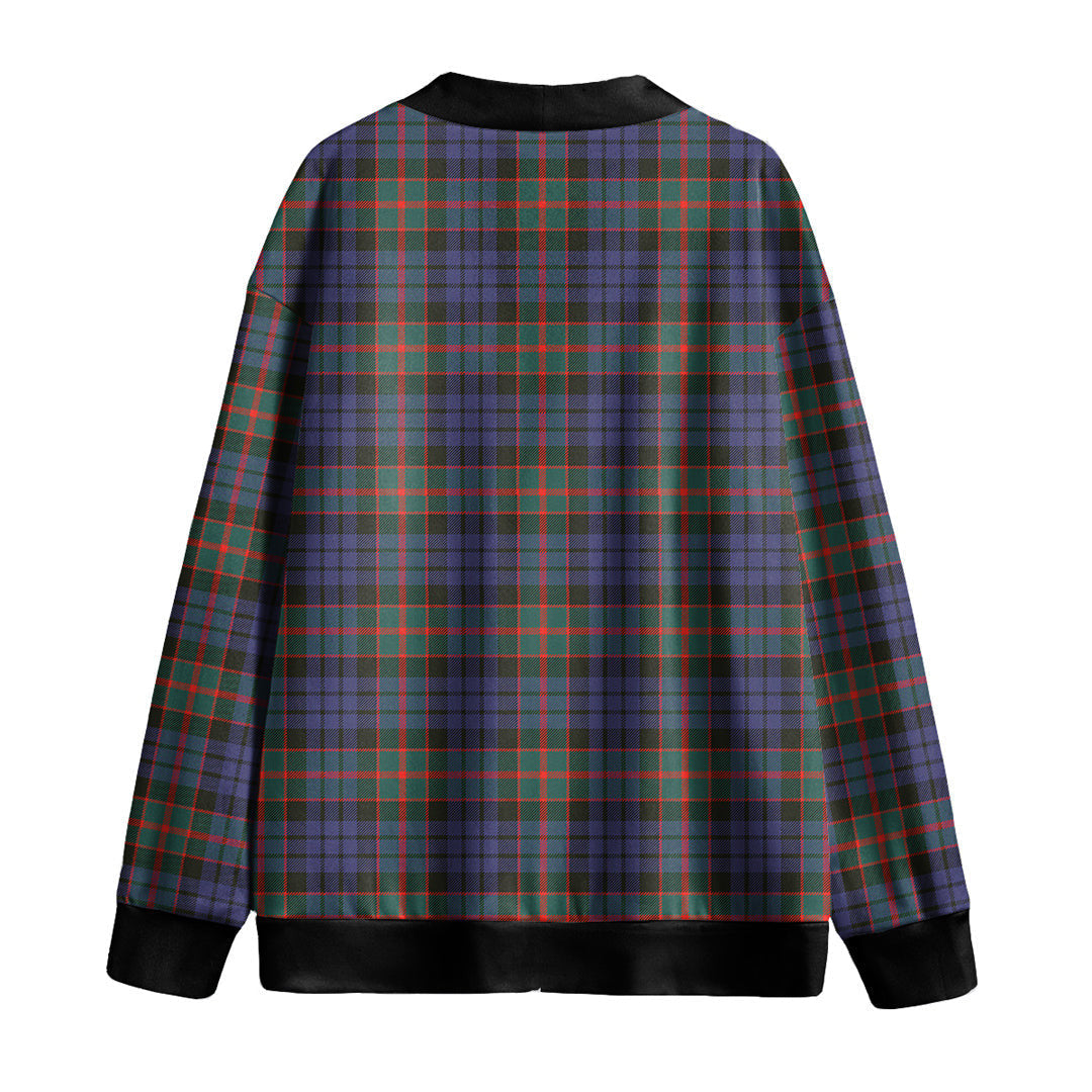 Fletcher of Dunans Tartan Plaid Knitted Fleece Cardigan