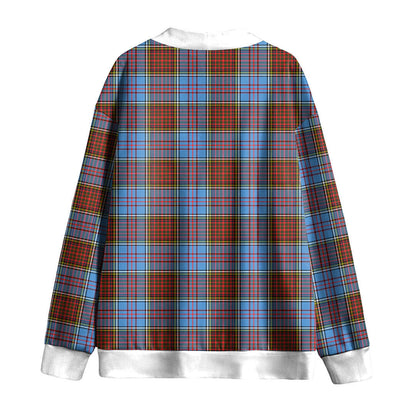 Anderson Modern Tartan Plaid Knitted Fleece Cardigan