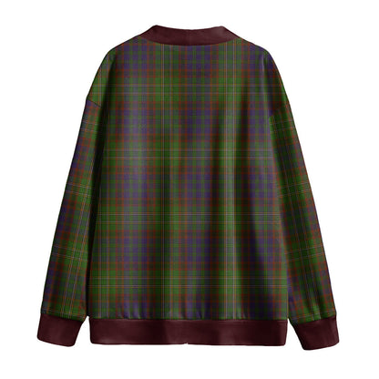 Cunningham Hunting Modern Tartan Plaid Knitted Fleece Cardigan