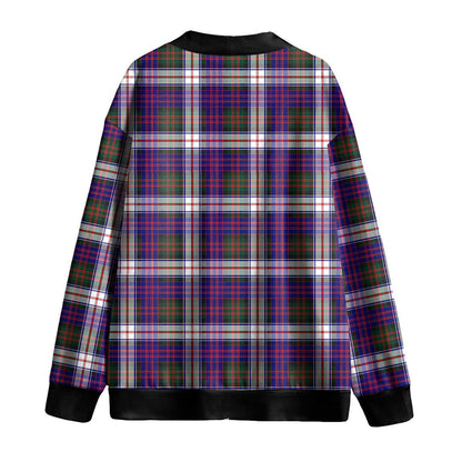 MacDonald Dress Modern Tartan Plaid Knitted Fleece Cardigan