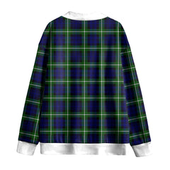 Lamont Modern Tartan Plaid Knitted Fleece Cardigan