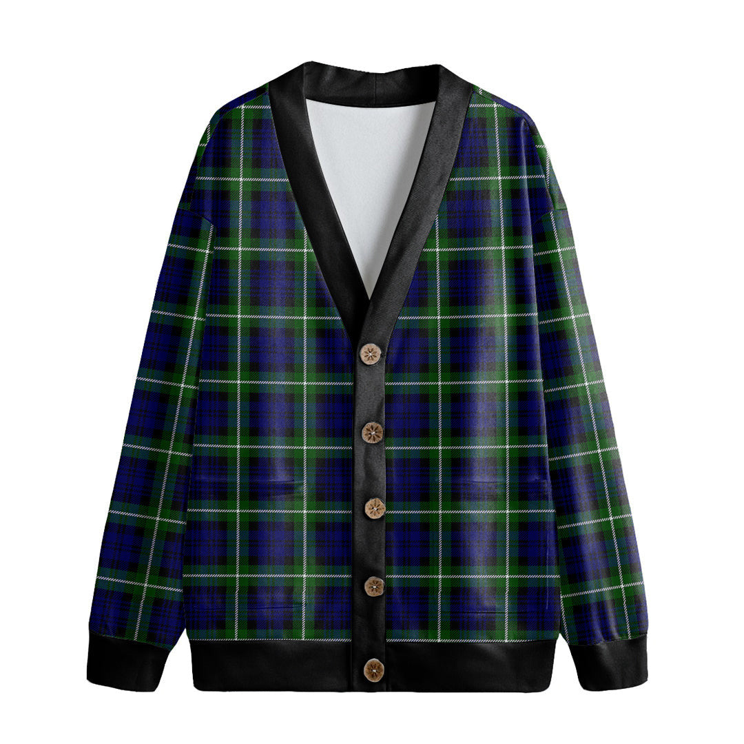 Lamont Modern Tartan Plaid Knitted Fleece Cardigan