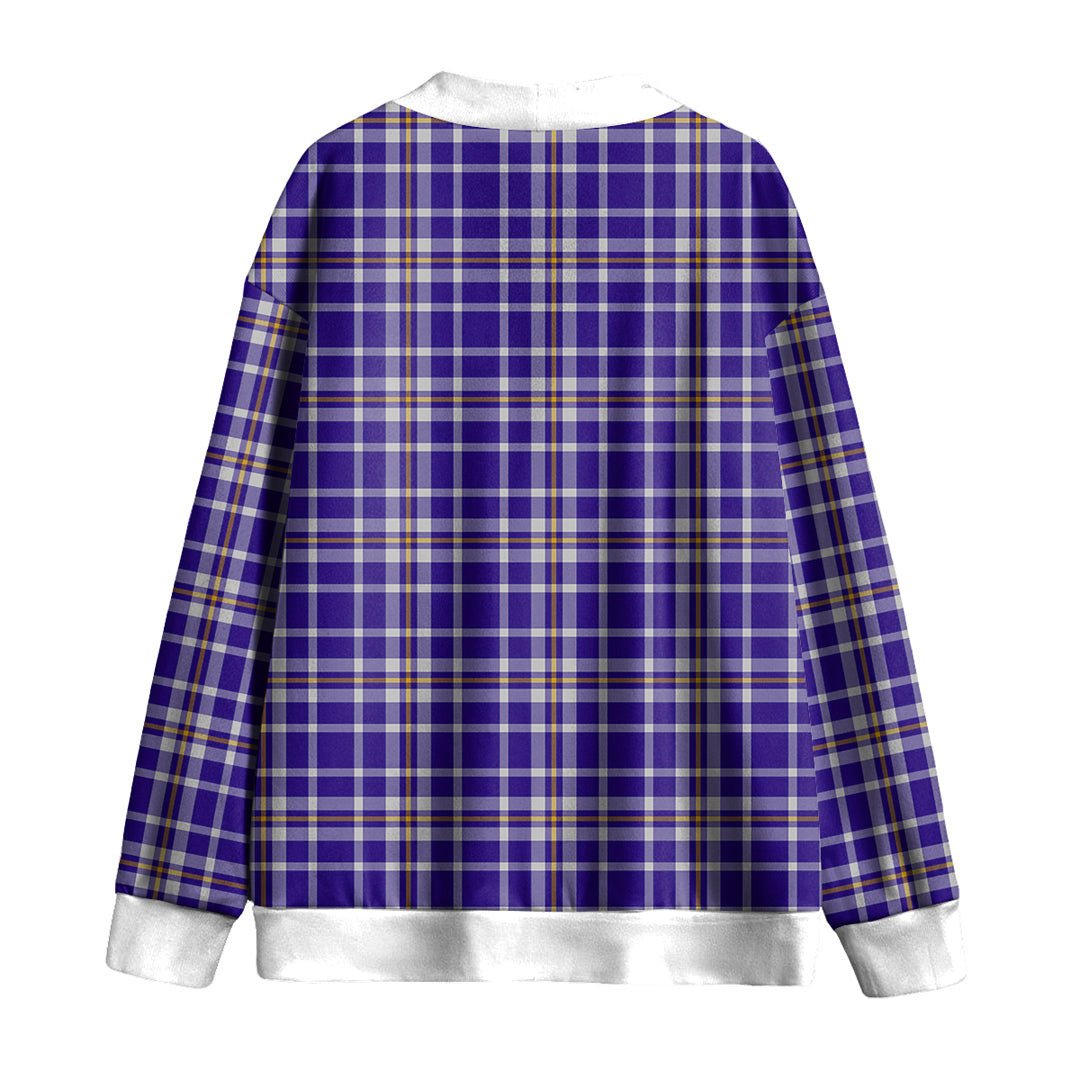 Ochterlony Tartan Plaid Knitted Fleece Cardigan