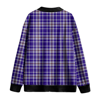 Ochterlony Tartan Plaid Knitted Fleece Cardigan