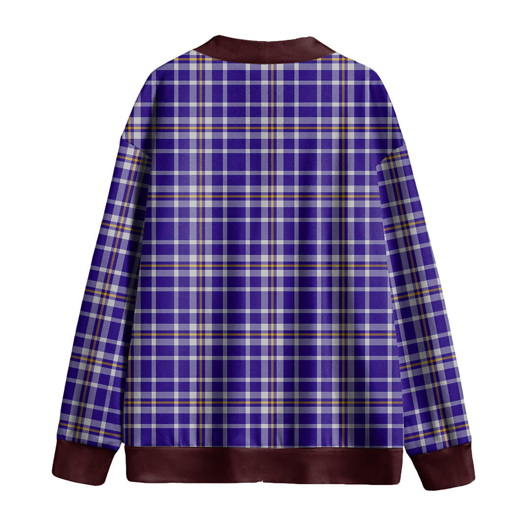 Ochterlony Tartan Plaid Knitted Fleece Cardigan