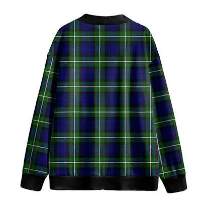 Forbes Modern Tartan Plaid Knitted Fleece Cardigan