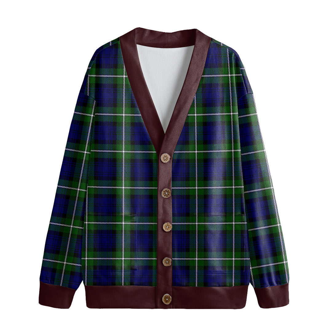 Forbes Modern Tartan Plaid Knitted Fleece Cardigan