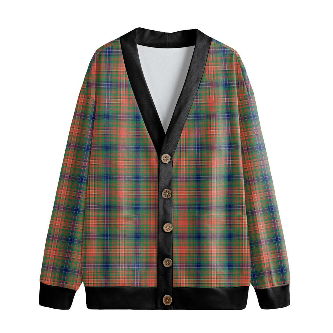 Wilson Ancient Tartan Plaid Knitted Fleece Cardigan