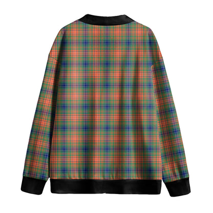 Wilson Ancient Tartan Plaid Knitted Fleece Cardigan