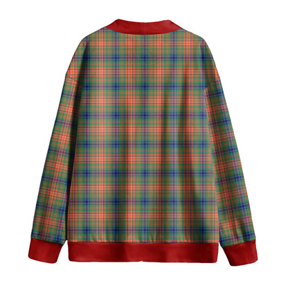 Wilson Ancient Tartan Plaid Knitted Fleece Cardigan